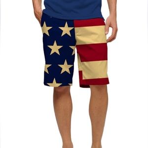 Loudmouth old glory men's heritage shorts size 44